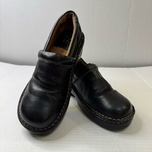 BOC Born Concepts Women's Shoes Clogs Heels Black Leather